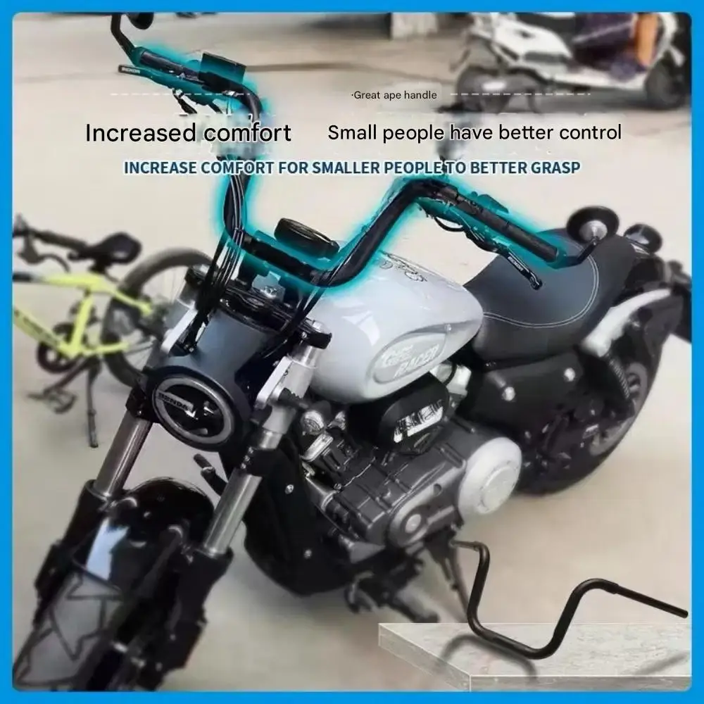 Monkey-style handlebars with a complete cable kit for KEEWAY V-CRUISE 125 V302 C