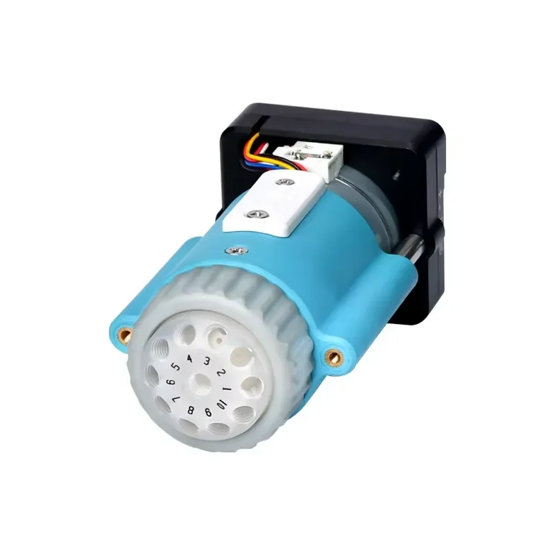 Corrosive Resistance Ceramic Sealing Long Lifetime Selector Valves 6/8/10 Port Selection Port