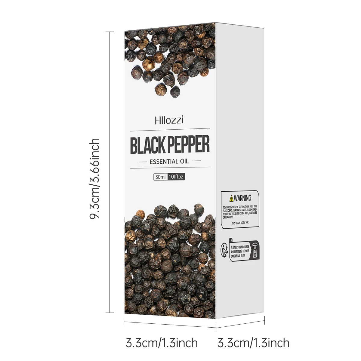 30ml Black Pepper Essential Oil Pure Essential Oil Relieve Stress Suitable for Aromatherapy Candles Car Diffuser Humidifier