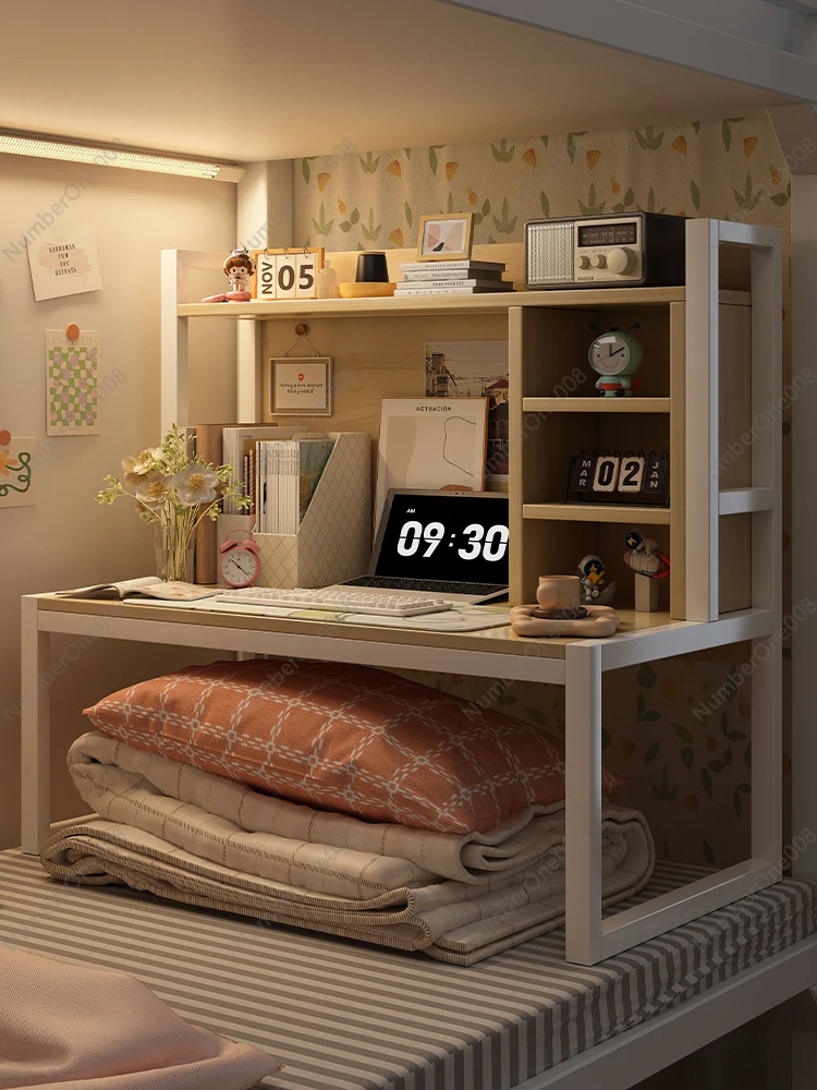 Bed Computer Desk College Student Lazy Desk Bed Table Upper and Lower Bunk Dormitory Bedside Study Table Book Desk Bed Table