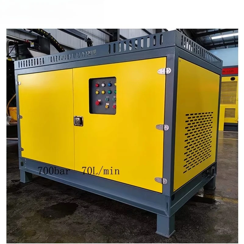 700bar High-flow Industrial Cleaning System 70 Liters Per Minute High-pressure Water Jet Machine