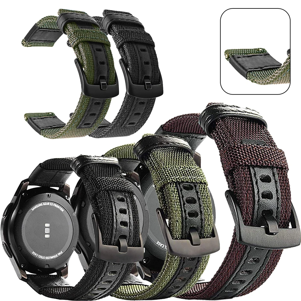 22mm Nylon Band Strap For Garmin Venu 3 2/Vivoactive 4 Replacement Bracelet Sports Bands For Garmin Forerunner 965 265 255