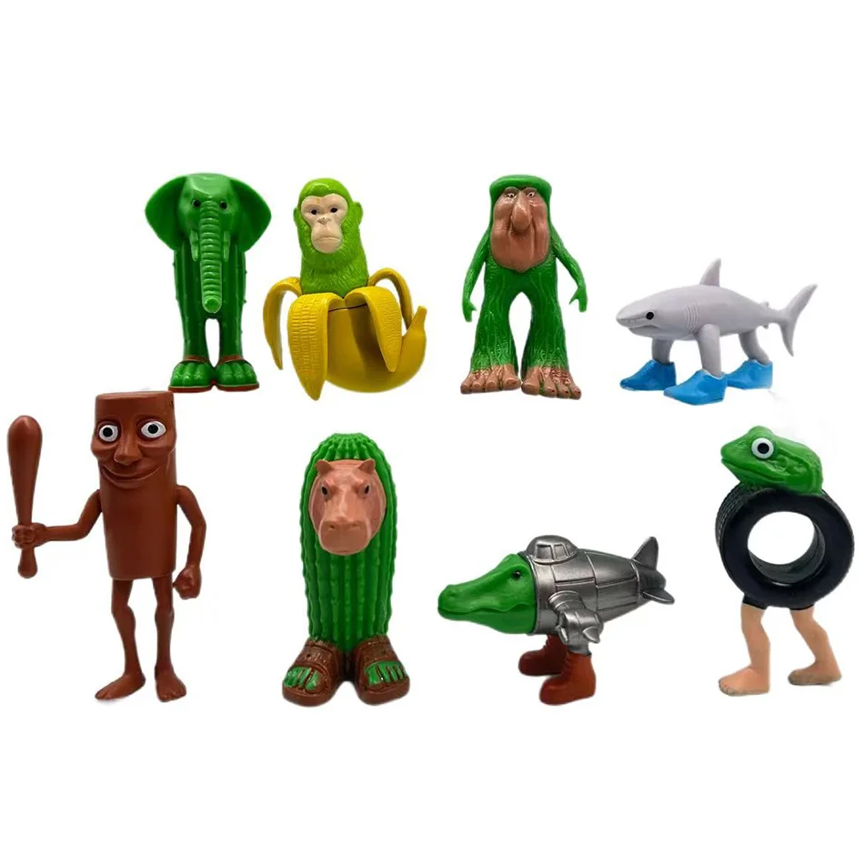 8Pcs Tung Tung Tung Sahur Figure Toy Tralalero Tralala Figure Toy Tung Tung Tung Sahur Toy Tralalero Tralala Shark Figurine