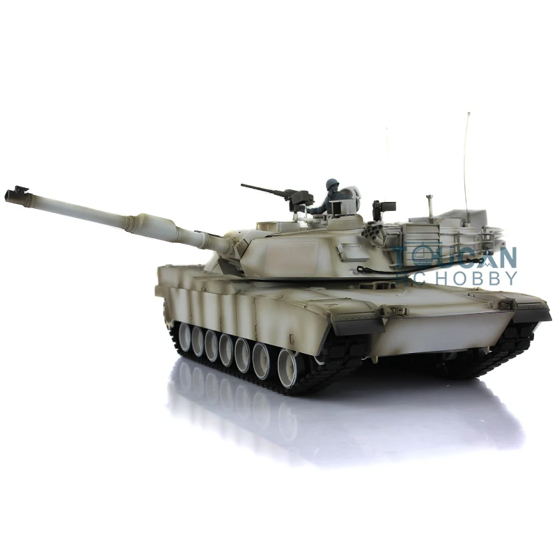 Czołg RC HENG LONG Toys 1/16 Snow 7.0 Customize Abrams 3918 360 °   Dźwiękowa wieżyczka, odrzut lufy, zdalne sterowanie, Panzer Boys, zabawki TH17839