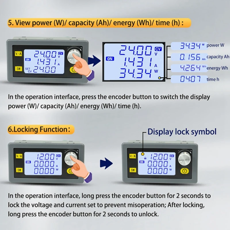 1 Piece Power Module CC CV 0.5-30V 5V 6V 12V 24V Adjustable Regulated Laboratory Power Supply