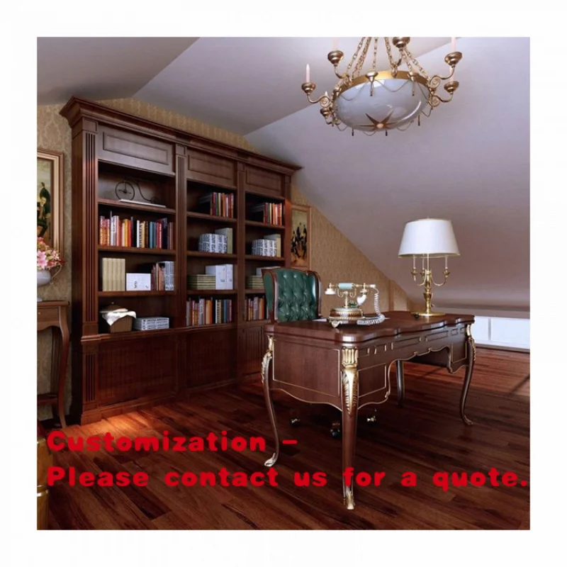 

custom.Professional French Antique Wood White Library Bookcase