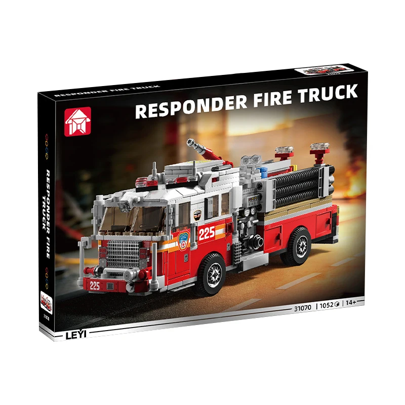 

IN STOCK 31070 MOC Technical American Fire Truck Building Blocks Rescue Vehicle Bricks Model Toys for Boys Christmas Gift Set