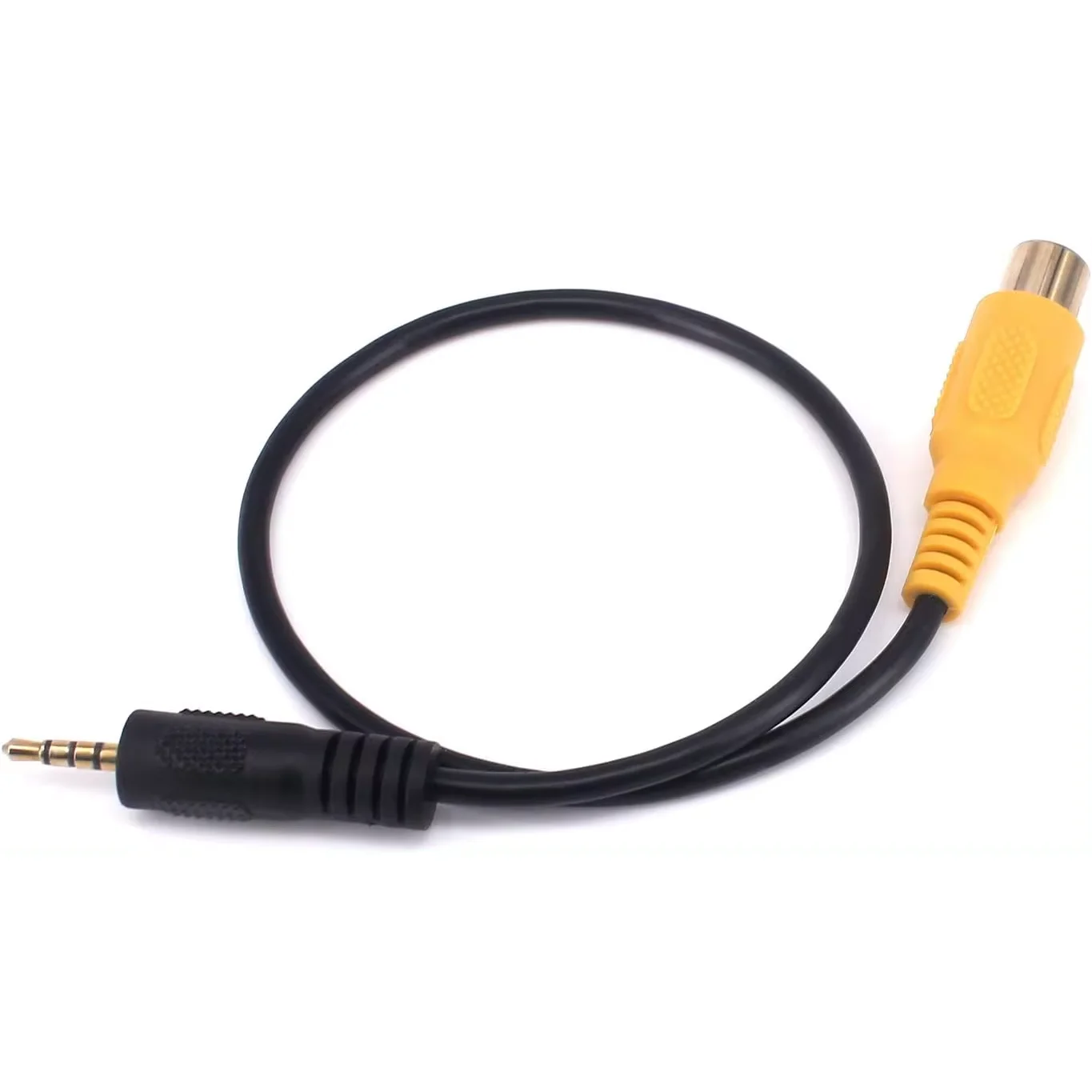 2.5Mm To RCA Cáp mạ Vàng AV Trong Aux 2.5Mm TRRS Nam Cắm RCA Nữ Có Âm Thanh Chuyển Đổi Dây 0.3M, cho GPS Máy Tính Bảng