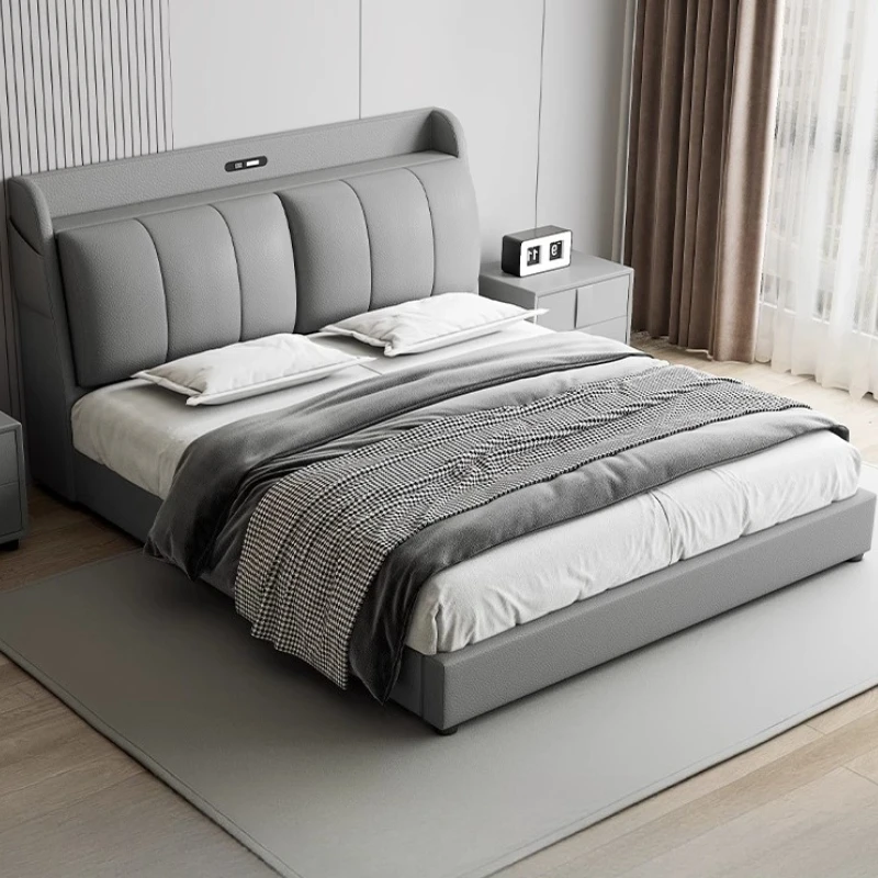 

Bedroom Double Bed Sleeping Princess Designer High Quality Comfortable Modern Frame Bed Adult Light Luxury Muebles Furniture