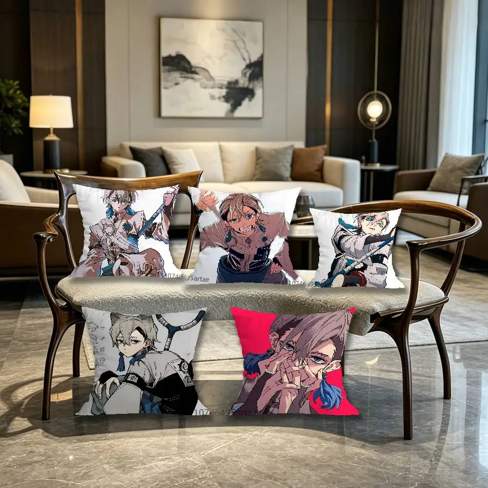 Z-Zanka N-Nijiku Pillow Case For Home Bedroom Car Office Decoration Living Room Sofa Cushion Cover Suitable