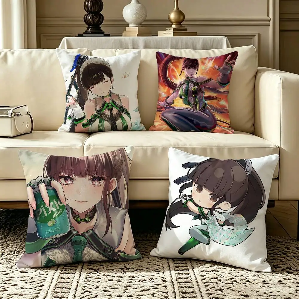 Game Eve S-Stellar Blade  Pillow Case Square Double-Sided Sofa Cushion Cover Bedroom Bedside Pillow