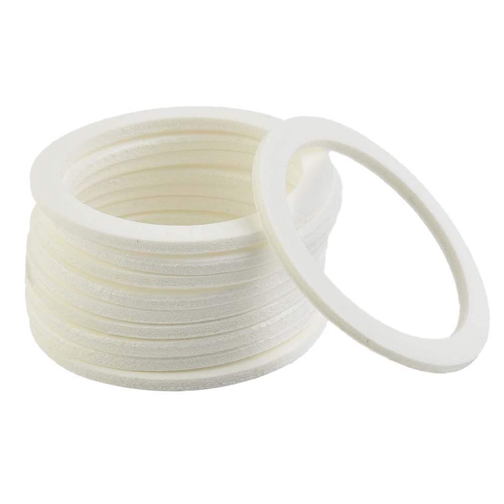 Junta tórica para tapa IBC S60x6, sello de espuma PTFE, anillo de sellado de repuesto, accesorios de barriles de lluvia de riego de jardín blanco, 10 piezas