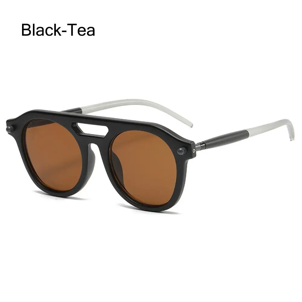 

Винтажные круглые солнцезащитные очки-пилоты с двойным мостом, роскошные оранжевые оттенки в стиле панк, модные очки 70-х годов для женщин и мужчин