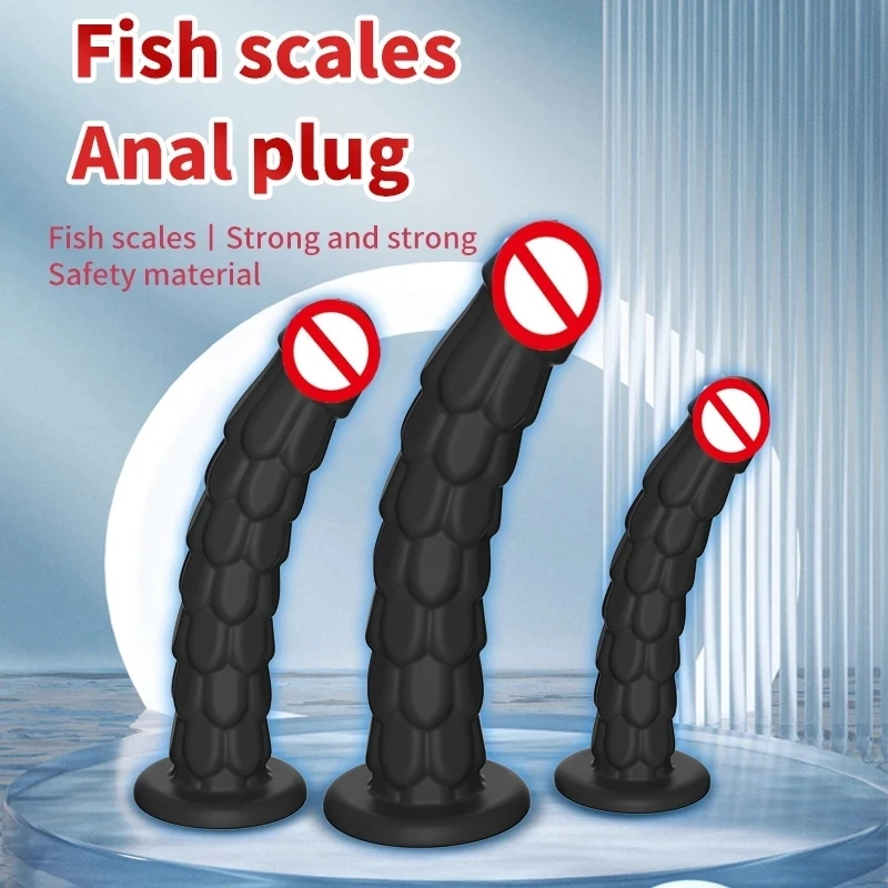 SM Soft Silicone 3Size Anal Plug Big Dildo With Strong Suction Cup Huge Anus Expander Butt Plug Adult Sex Toys For Men Women