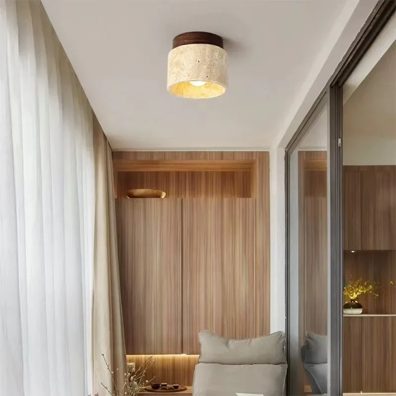 

Surface Mounted Led Ceiling Lamp Stone DownLight Fixtures with Replaceable E27 7W Bulb