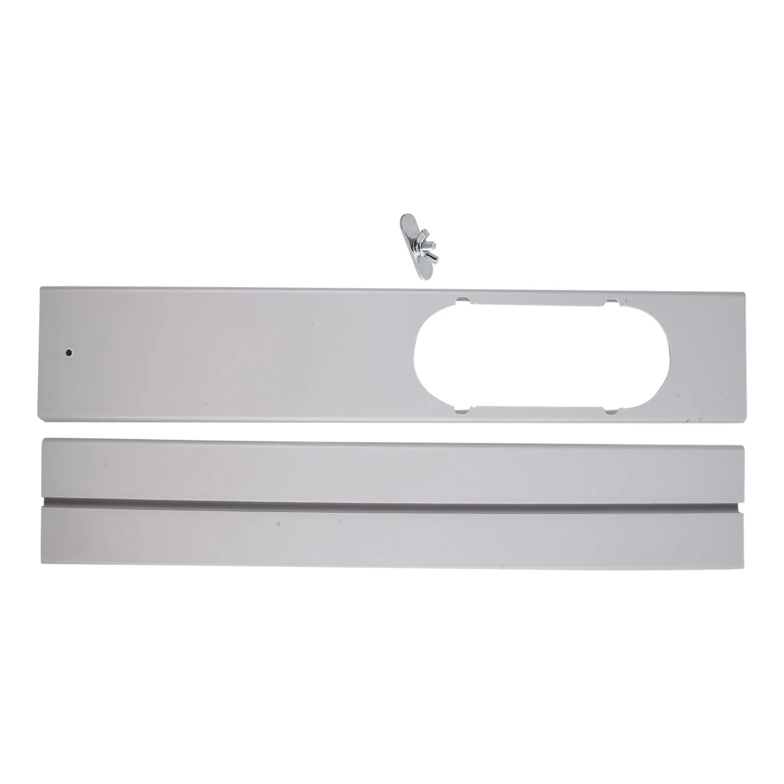 

2/3pcs PVC Adjustable Portable Air Conditioner Block Plate For Window Slide Kit With Screws 55*10cm/21.6*3.9in White