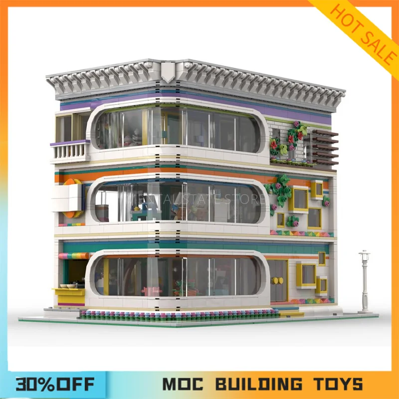 

2816PCS Customized MOC Friendship Tower Building Blocks Technology Bricks DIY Creative Assembly Education Toys Holiday Gifts