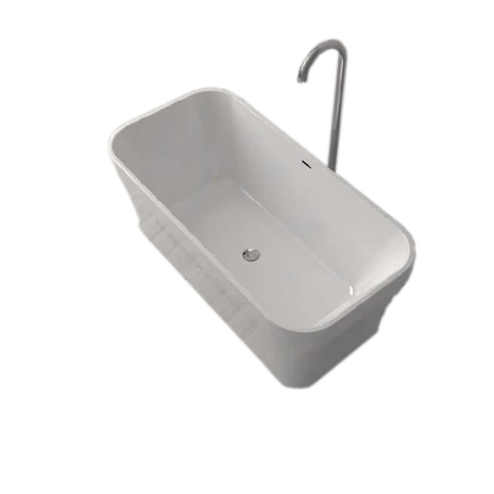 

1600X800X580mm CUPC Approval Acrylic Fiberglass Resin Bathtub Freestanding Seamless Soaking Tub 6028A