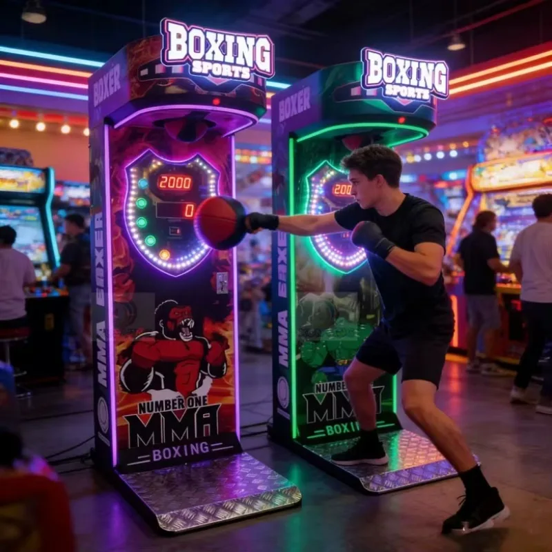 Boxing Champion Coin Operated Arcade Machine Street Amusement Electronic Boxing Sports Sandbag Game Machine