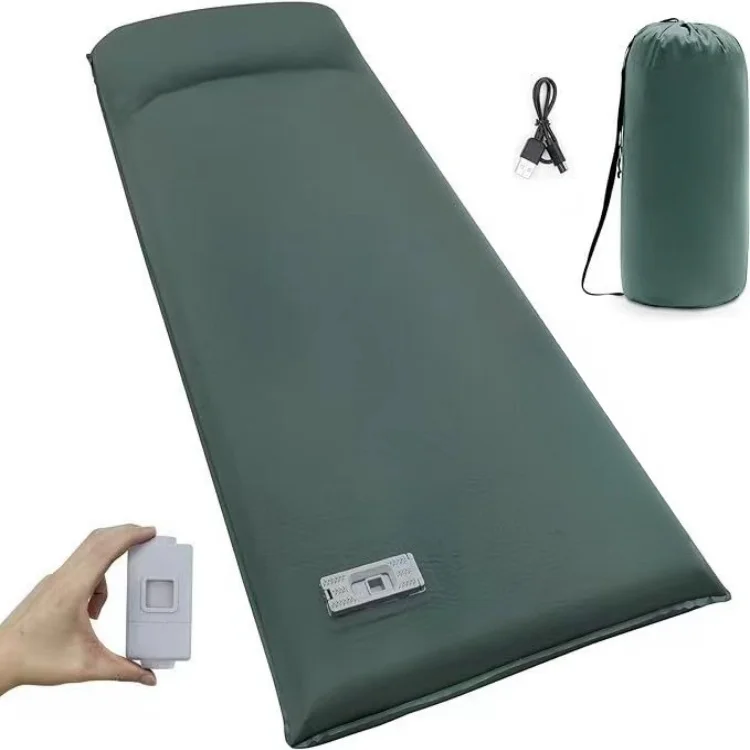 

Camping Self Inflating Sleeping Pad with Attached Pillow Lightweight Air Sleeping Pads