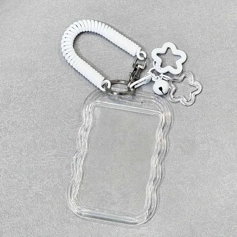 1pc Retractable ID Holder with Keychain & Wrist Strap - Card Holder with Secure Locking Mechanism, Anti-Theft Design, Ideal Gift