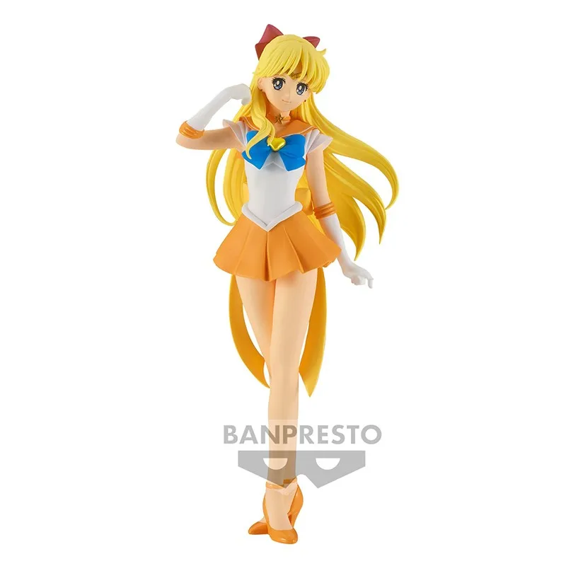 Anime Sailor Moon Eternal Figure Gliter&glamours Super Sailor Venus Pvc Action Figure Collection Decoration For Adult  Gift Toys