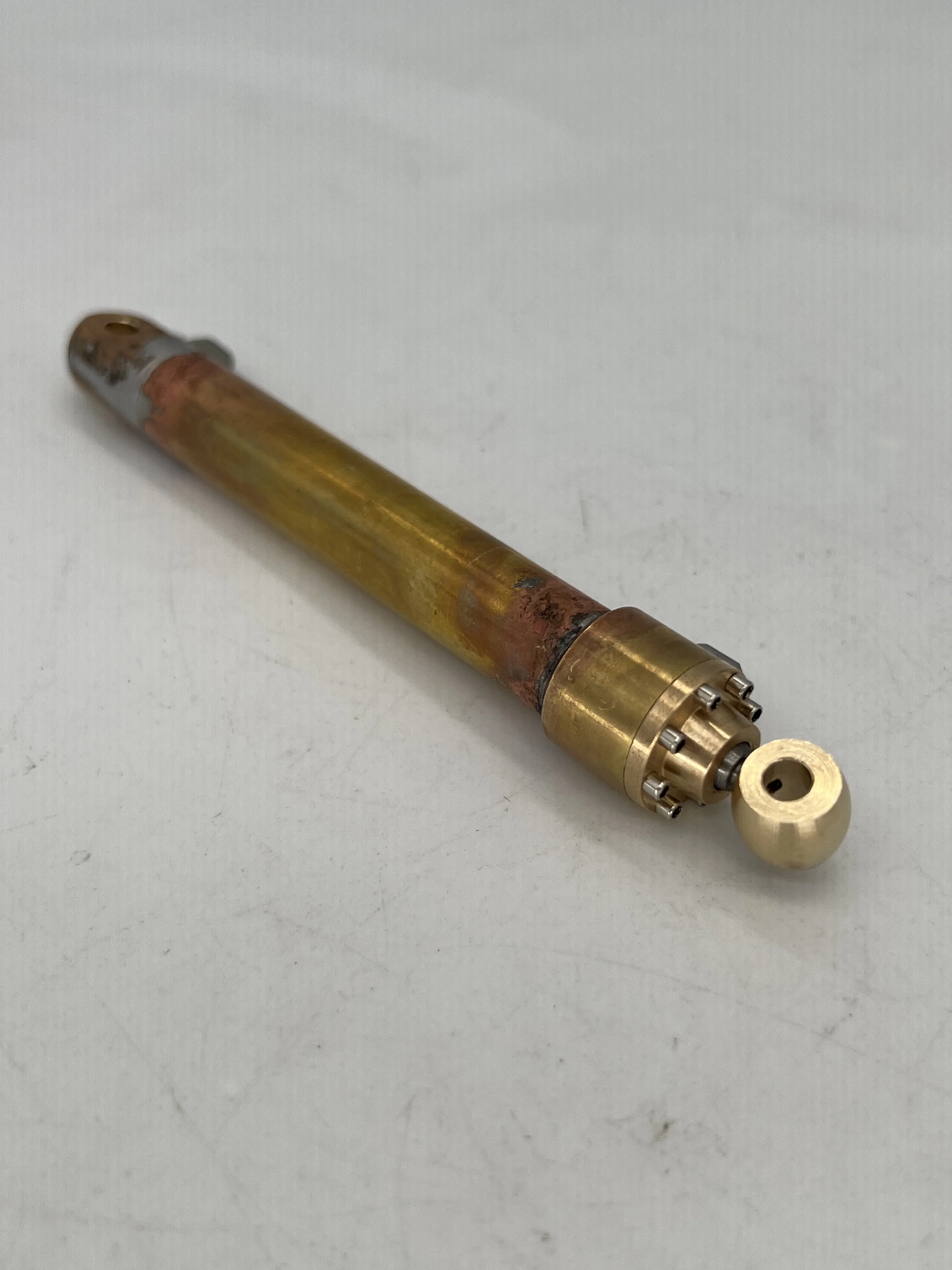 12mm Outside Diameter Brass Oil Cylinder 30mm/ 60mm Stroke For 1/14 1/16 1/18 RC Hydraulic Model Accessories