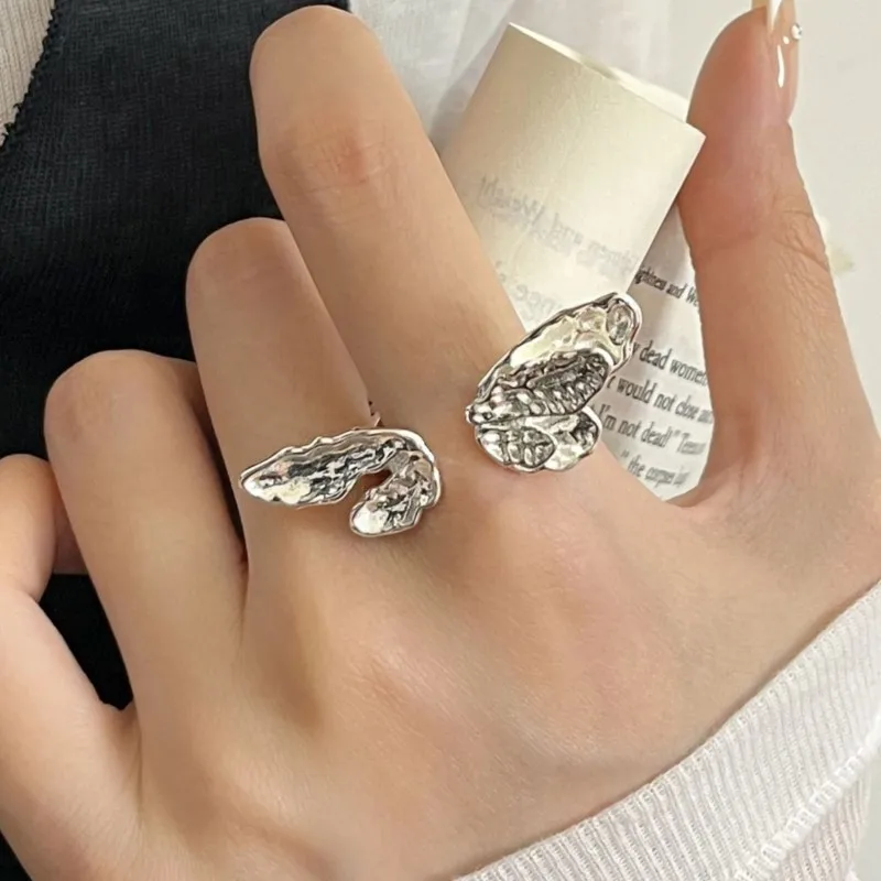 VENTFILLE 925 Sterling Silver Ring for Women Big Butterfly Romatic Love Cute Office Opening Jewelry Gift Dropshipping Wholesale