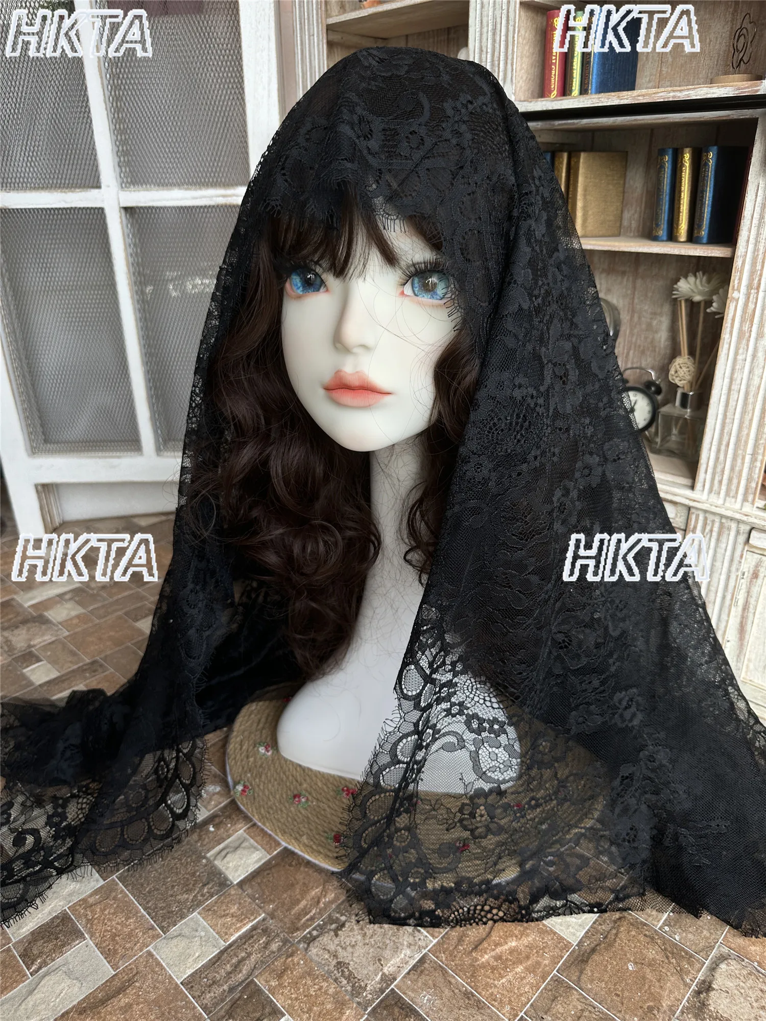 Original Dark Goth Y2k Velvet Rose Cross Headband Lolita Headdress Halloween Ornaments Hair Accessories Girls Women Halloween