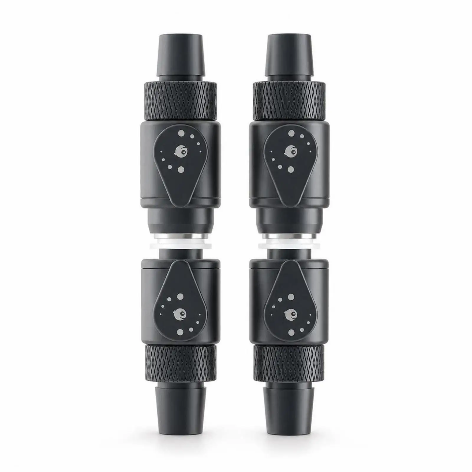 Aluminum Alloy Valve Knurled Grip Stopcock Valve Detachable Hose Connector for Aquarium Water Current Adjust