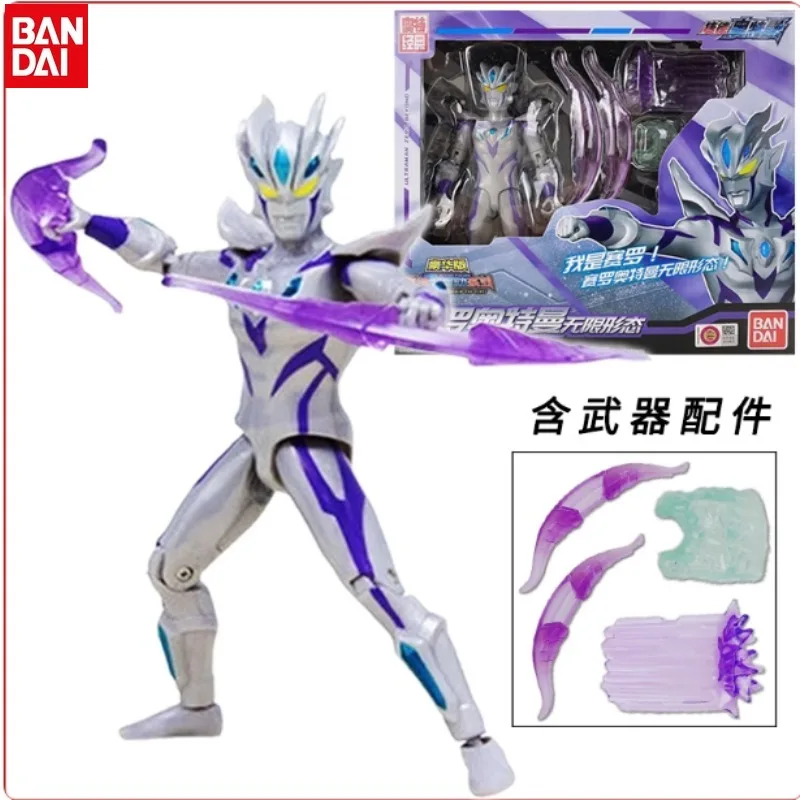 

Bandai Аутентичные супер шарнирные фигурки Ultraman Zero, подвижные коллекционные куклы с несколькими шарнирами, детские игрушки, подарки для мальчиков
