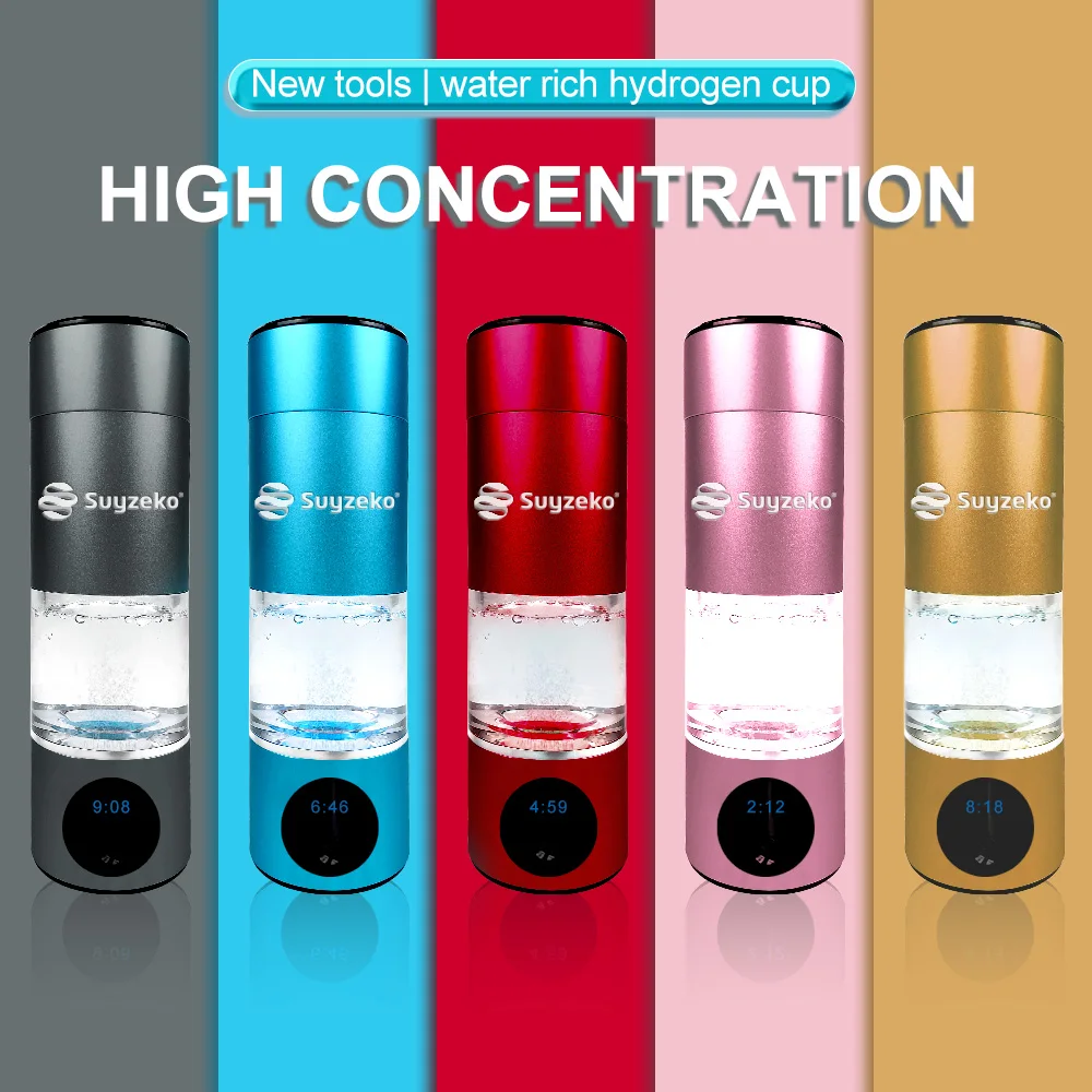 Hydrogen Water Bottle, Hydrogen Water Bottle Generator, 3Min Quick Electrolysis, Suitable for Travel, Exercise, Gift for Love