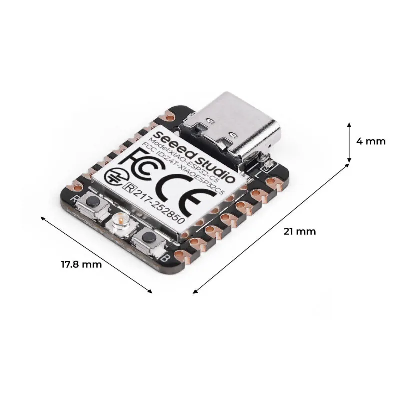 1/5 SZT. XIAO ESP32-C5 Seeed Studio Moduł WiFi 6 ESP32 C5 Mini Płytka Rozwojowa 5GHz 32-bit RISC-V Bluetooth IEEE 8MB RAM Zigbee — zdjęcie produktu 6