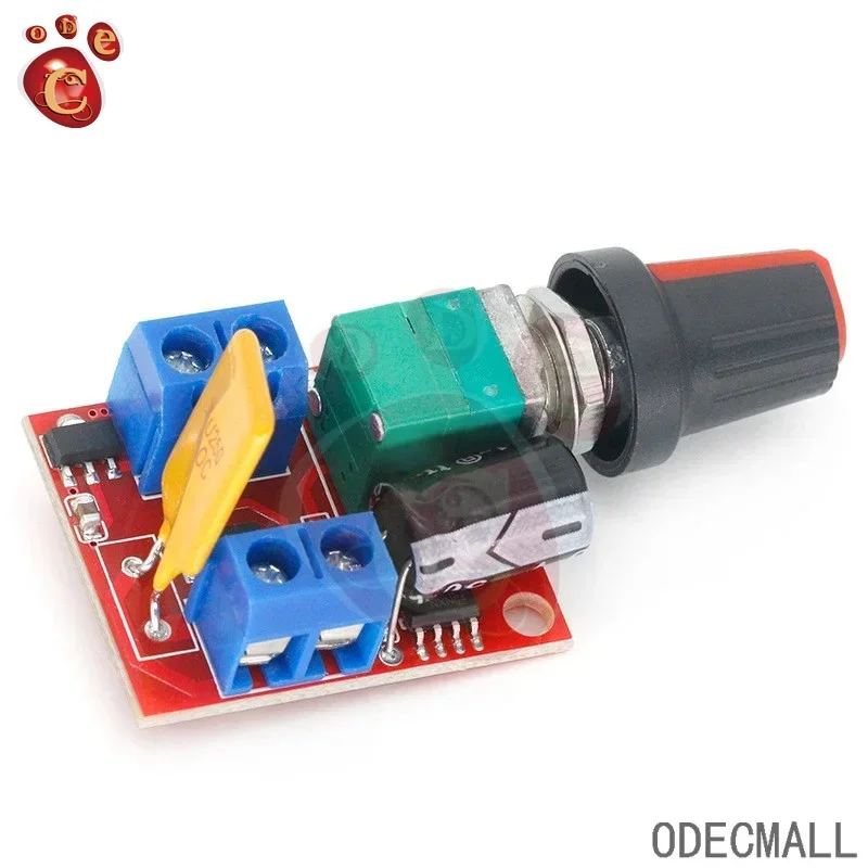 Mini 5A 90W PWM 12V DC Motor Speed Controller Module DC-DC 4.5V-35V Adjustable Speed Regulator Control Governor Switch 24V