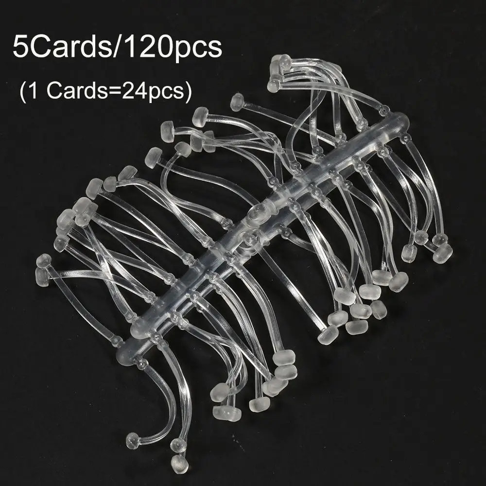 5Cards/120PCS TPR Ronnie Rig Outdoor Sports Carp Fishing Stoper Pop UP Boilies Stop Hook Stops Beads Fishing Hair Chod