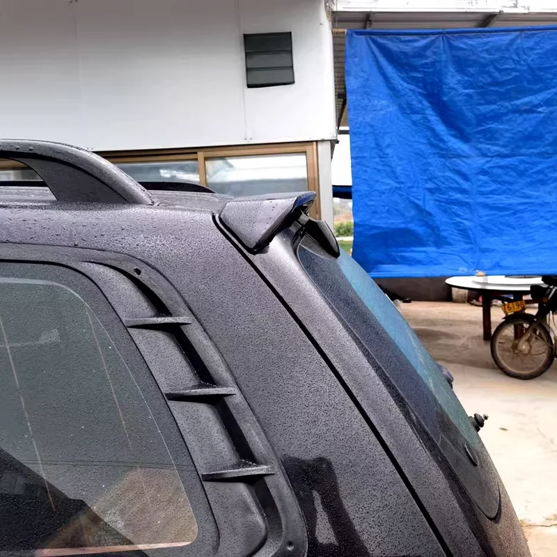 For Hyundai Santa Fe 2005 2006 2007 2008 2009 Roof Spoiler Wing Lip By Gloss Black ABS High Quality ABS Material Rear Window