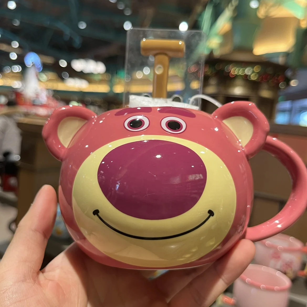 Disney cartoon Pink Bear Ceramic Cup Winnie Drinking Cup Donald Duck Cup