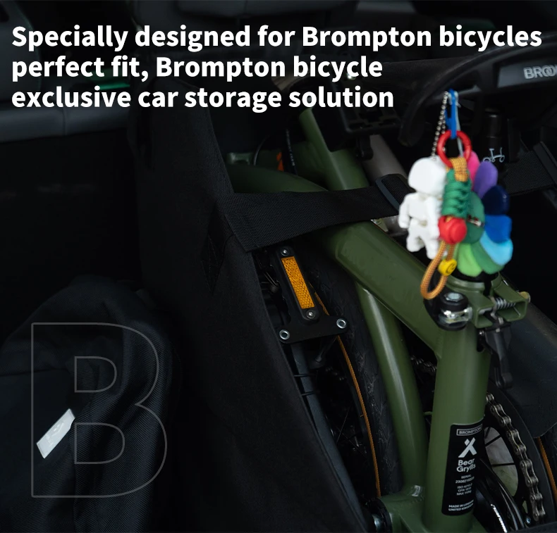 RRSKIT faltbare Fahrradladetasche für Brompton 14-16 Zoll für Dahon Ruhm 18-22 Zoll Fahrrad staubdichte wasserdichte Aufbewahrungstasche – Detail 8