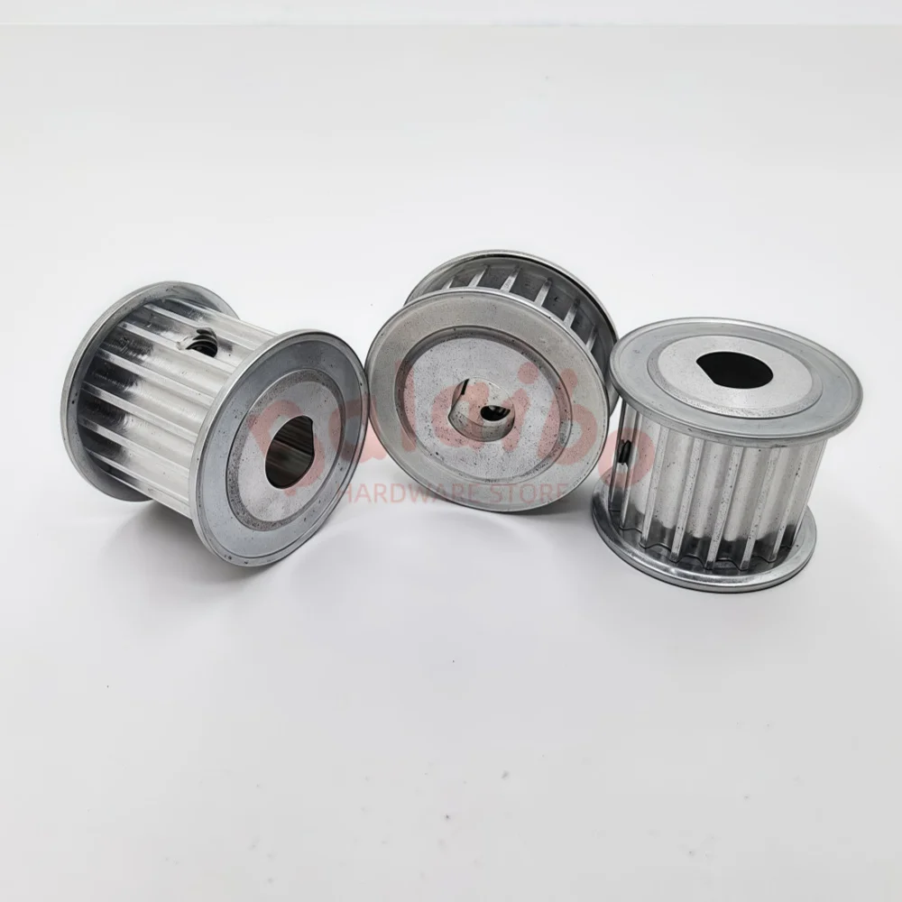 12T/14/15/16/18T HTD5M Synchronous Wheel D-Hole Leather Belt Width 15/20mm