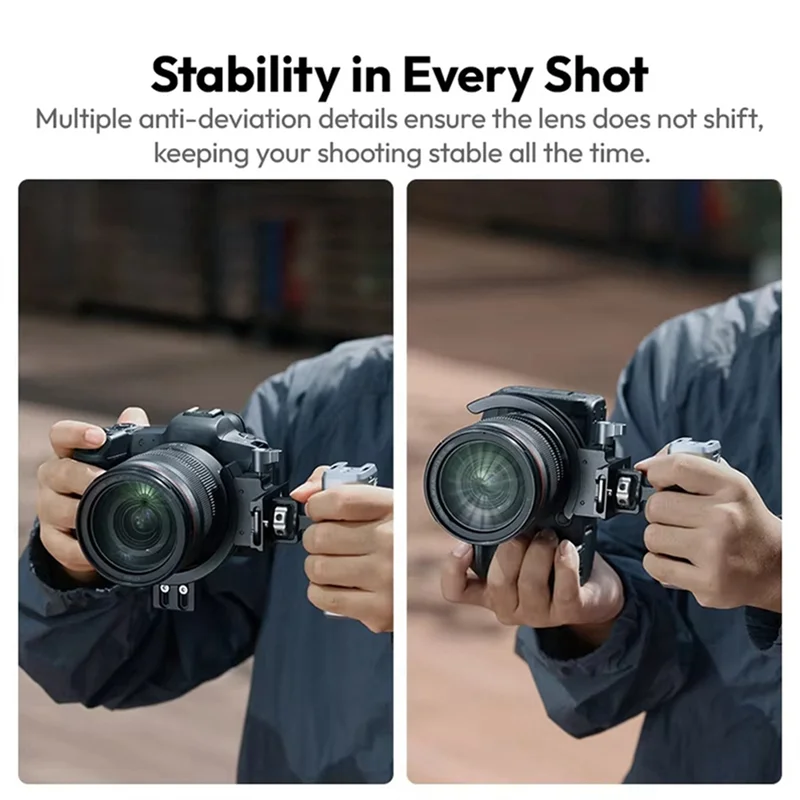 ABDE-Ulanzi 카메라 케이지 DSLR 카메라 용 퀵 릴리스 하프 칼라 회전식 어댑터 링, 수직 및 수평 회전 CA03 95