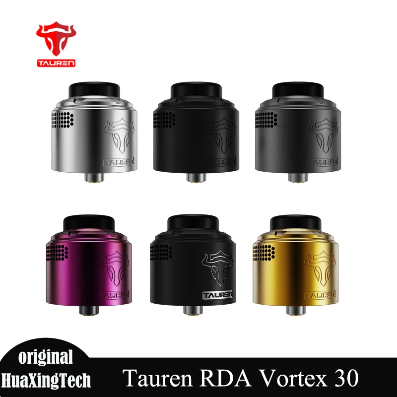 Thunderhead criações originais tauren vortex rda 30 atomizador bobina dupla deck 810 ponta de gotejamento 2.5ml capacidade vaporizador e-cig