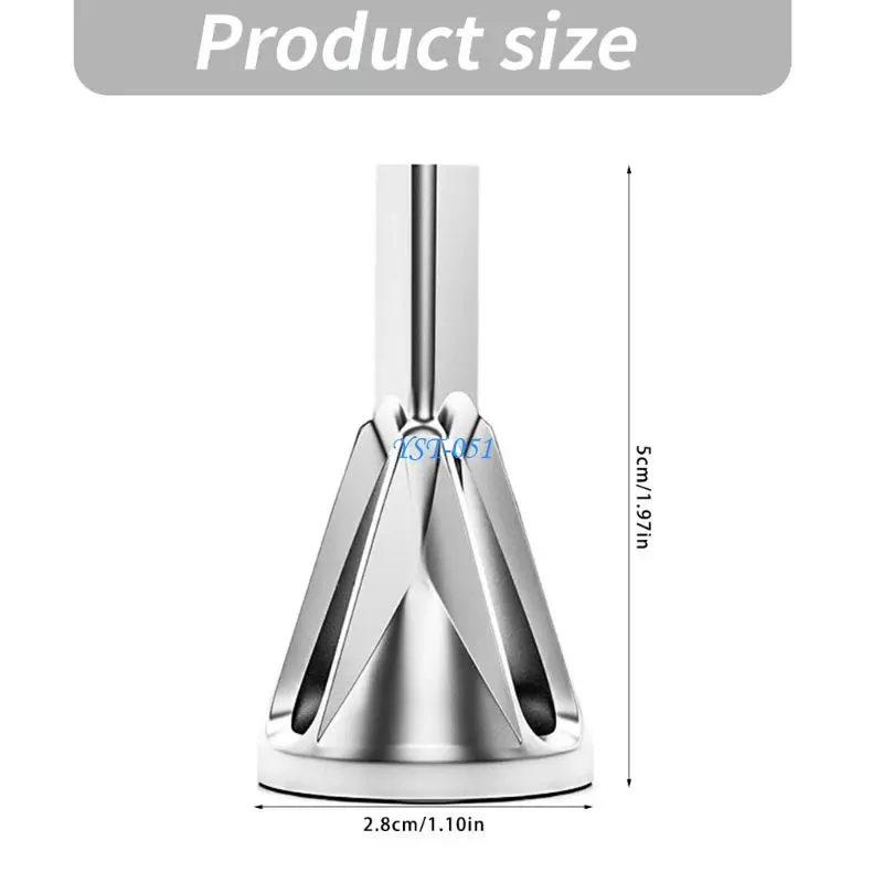 E15A Chamfer Burr Removal Bit with Hexagon Stem, Steel Tool for Screw, Bolt and Metal Finishing in Hardware Repair Work Daily