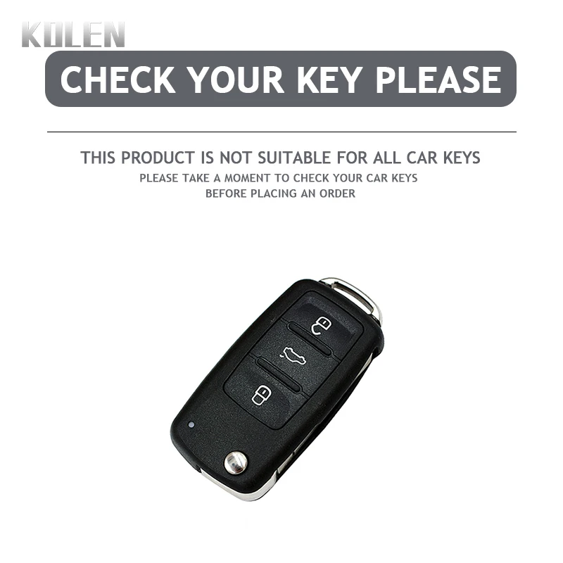 ABS Car Key Case Cover Shell Fob For Volkswagen VW Polo Golf Passat Beetle Caddy Tiguan For Skoda Octavia Kodiaq Seat Leon Altea