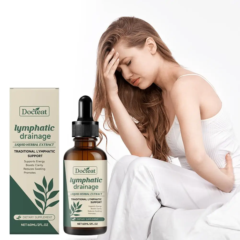 Natural Herbal Body Care Ampoule Serum Drops Lymphatic Drainage High AbsorpLiquid for Body Swelling Relief and Toxin Elimination
