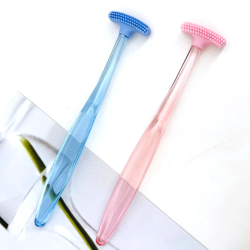 30Pcs Silicone Tongue Scraper Toothbrush Clean The Surface of Tongue Oral Clean Brush Tongue Scraper Cleaner Fresh Breath Health