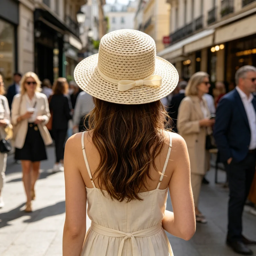 One Hat Fits Multiple Occasions! French-Style Elegant Hollow-Out Straw Hat, Uv Protection + Breathable and Not Stuffy, Easy to Create an Instagram-Worthy Look for Beach Trips / Commuting / Vacation / Street Photography