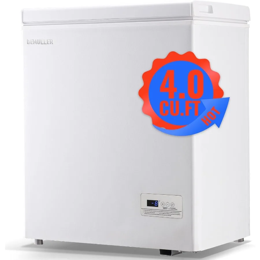 

Compact Freezer with Top Opening Door and Removable Storage Basket for Efficient Home Kitchen Garage or Outdoor Use Ideal Small