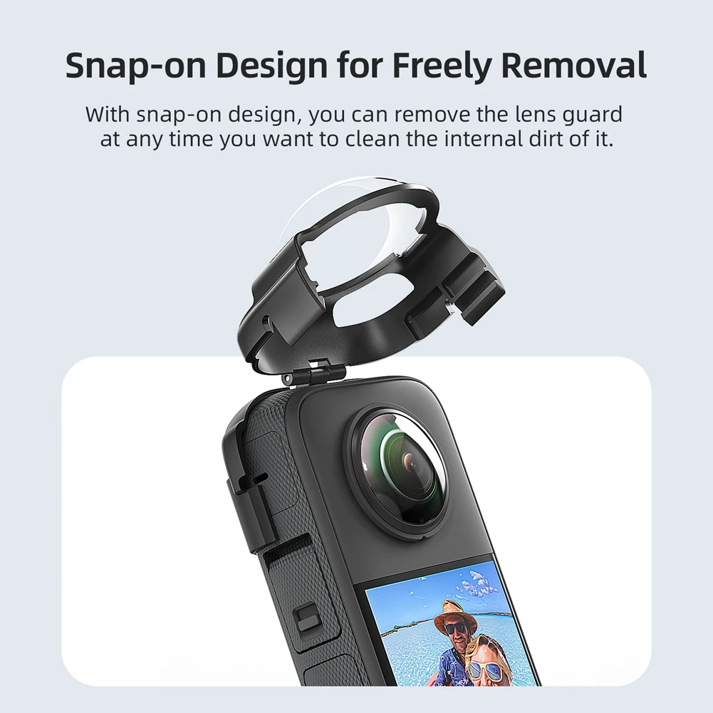 ABDE-AMAGISN Anti-Fog Snap-On Lens Guard Protective Case Drop-Proof Sports Camera Accessories Lens Protection Cover For Insta360