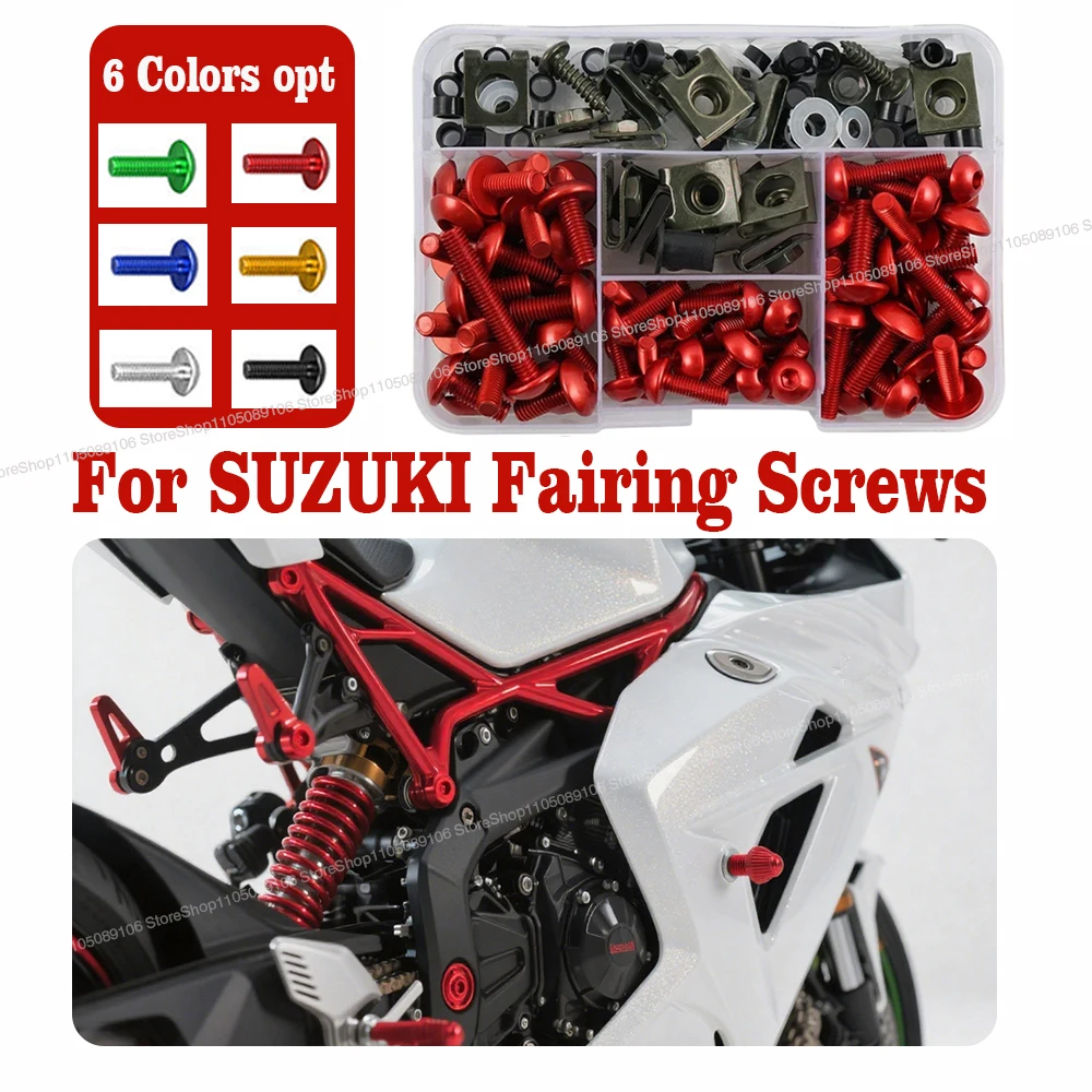 

Fairing Bolts Fastener Clip Screws Motorcycle Windscreen For SUZUKI GSXR 600 750 1000 K1 K2 K3 K4 K5 K6 K7 K8 K9 K10