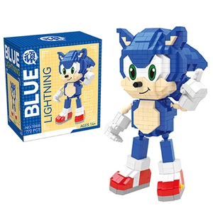 Cartoon Sonic Building Blocks für Kinder, Actionfigur, Ziegelreiten, Bildungsspielzeug, Geburtstagsgeschenk 8 Hauptverkaufsfreunde von Sonic - №1